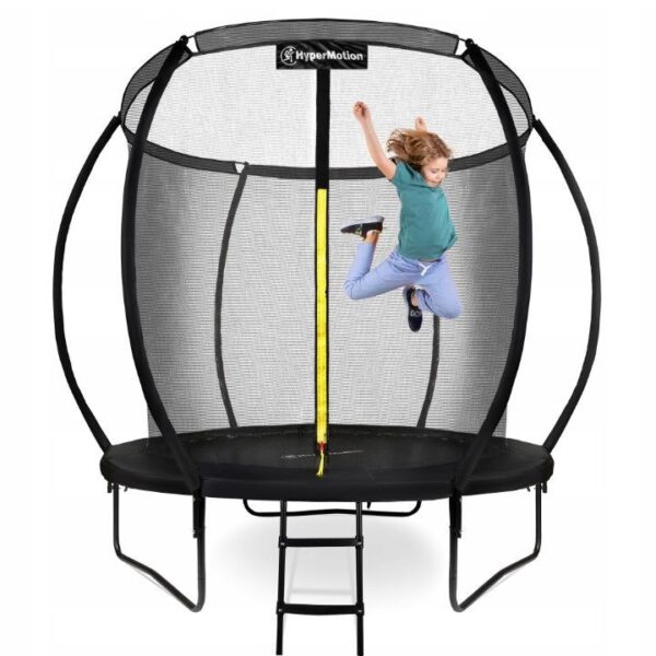 Store duża trampolina ogrodowa dla dzieci 244cm drabinka siatka zabezpieczająca