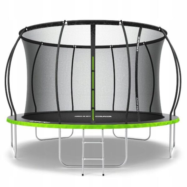 Store trampolina ogrodowa z siatką wewnętrzną dla dzieci 374cm 12ft zipro